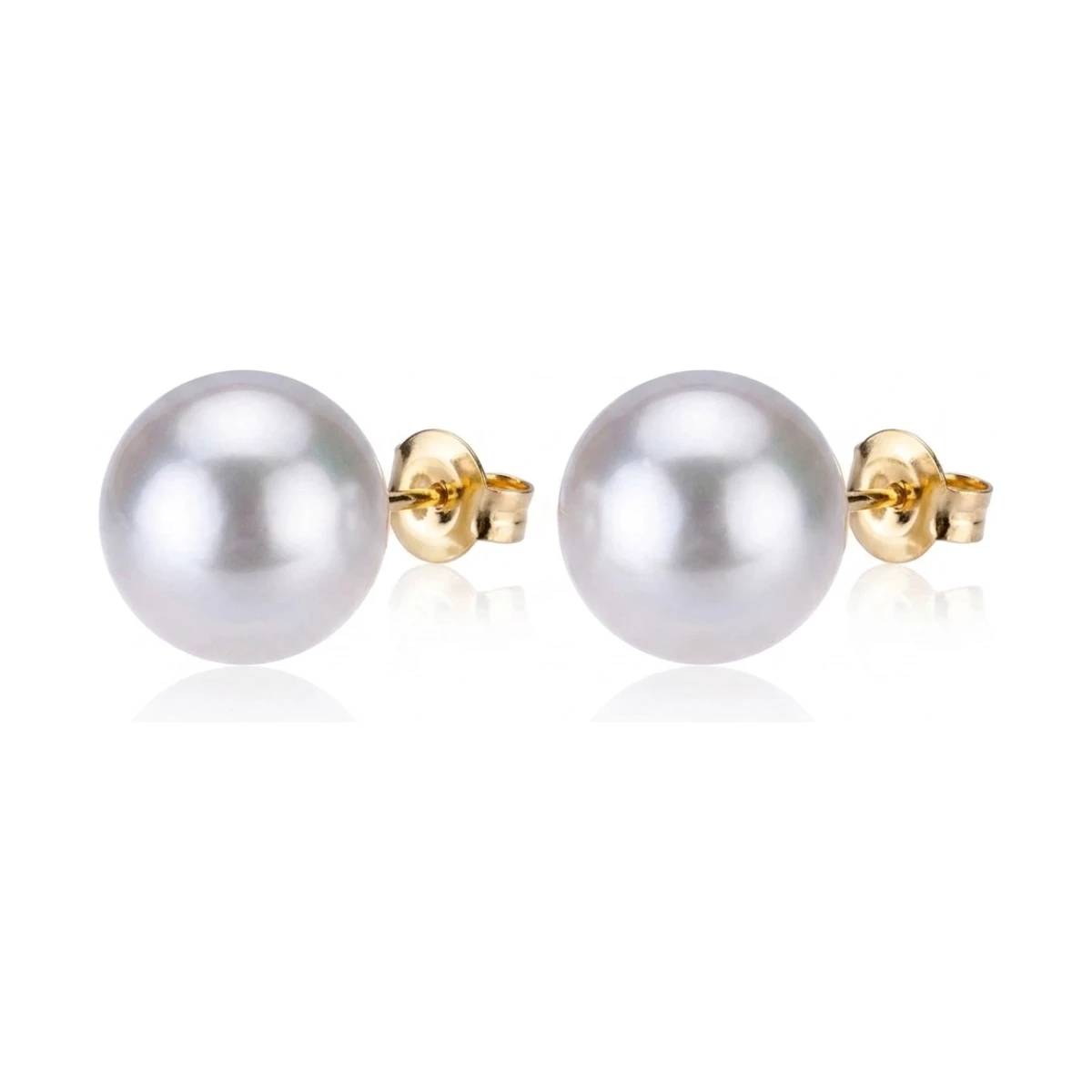 South Sea Cultured Pearl Stud Earrings 12-12.5mm | 18ct Yellow Gold 