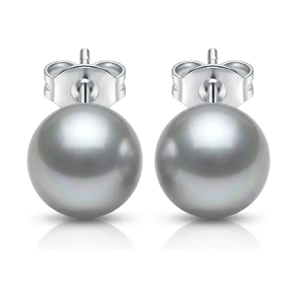 Grey Akoya Stud Earrings  |  7.0-7.5 mm
