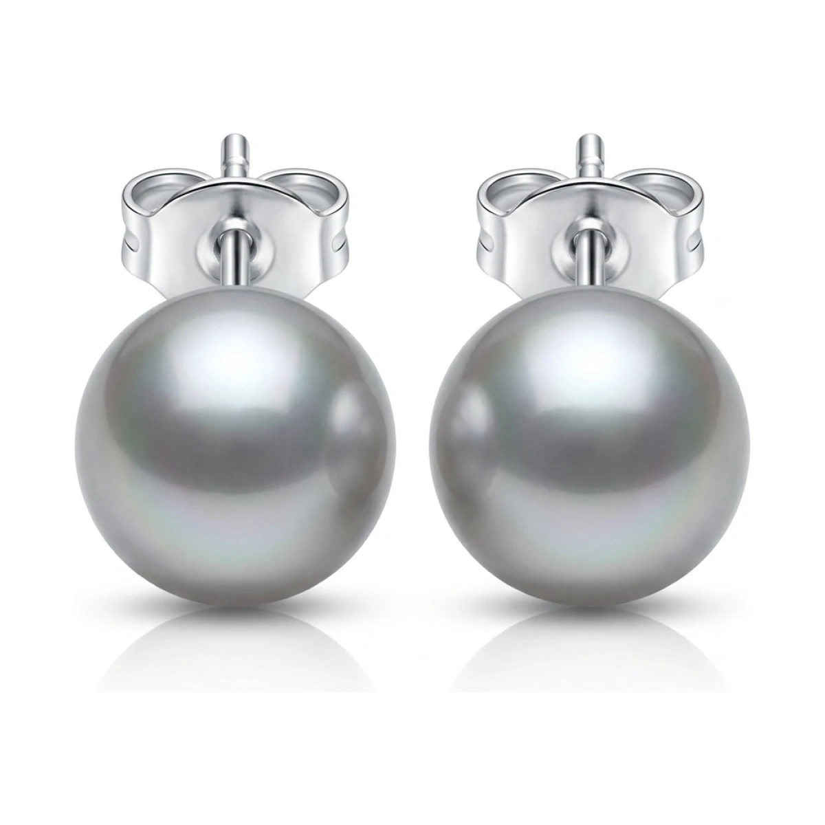 Grey Akoya Stud Earrings  |  7.0-7.5 mm