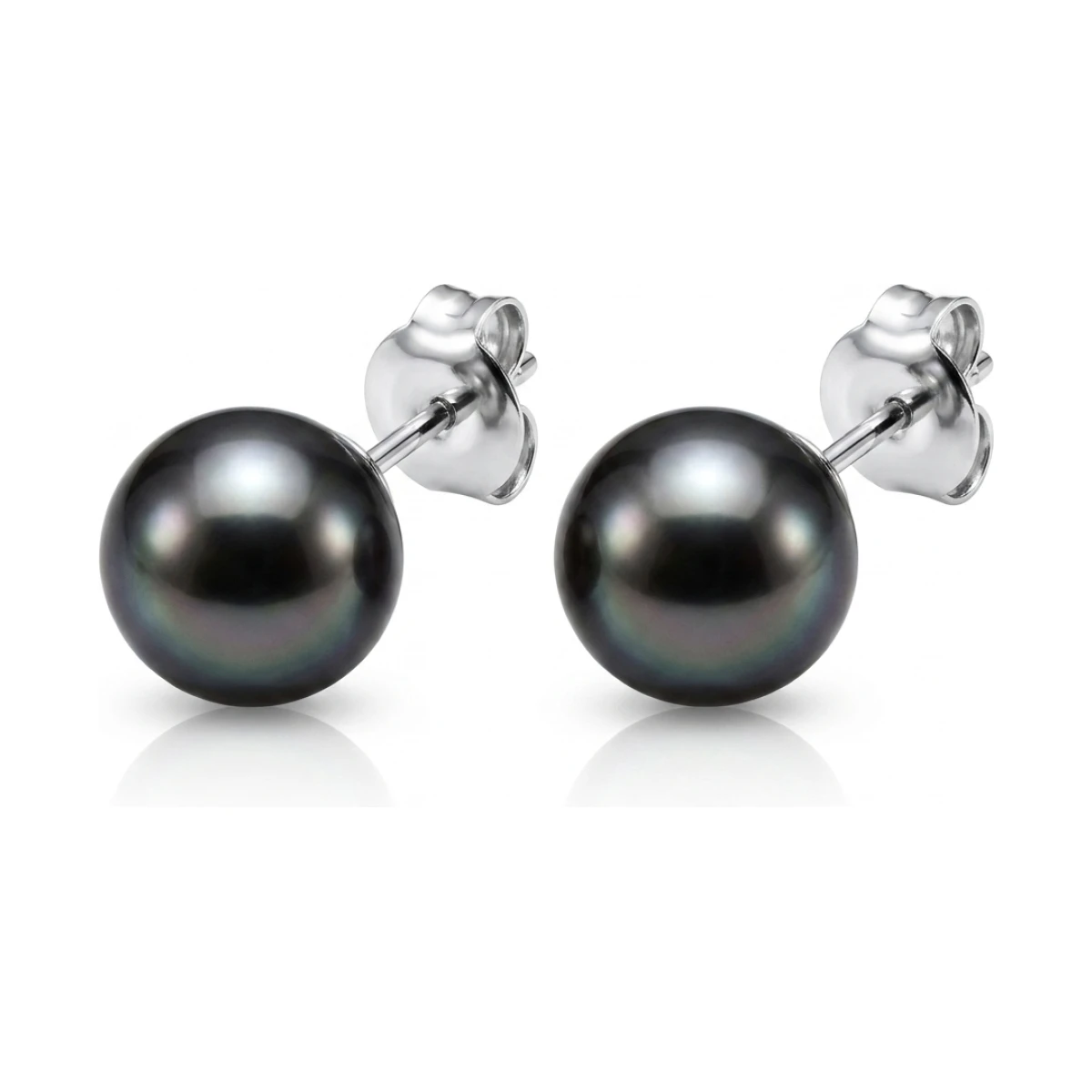 Black Akoya Stud Earrings  |  7.0-7.5 mm