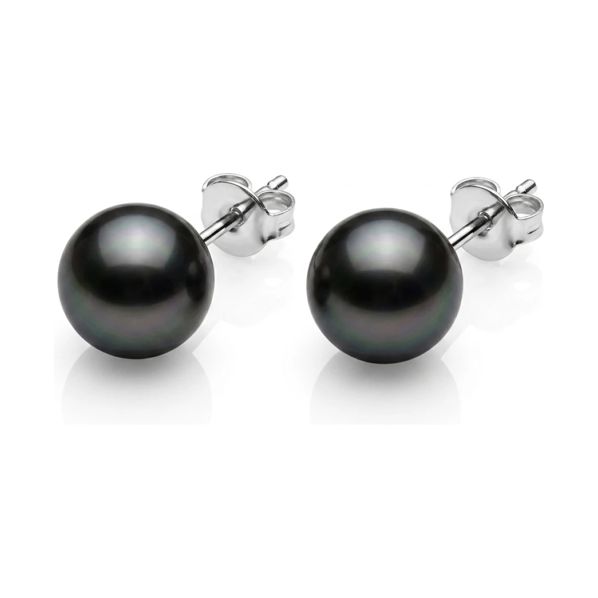 Black Akoya Stud Earrings  |  8.0-8.5 mm