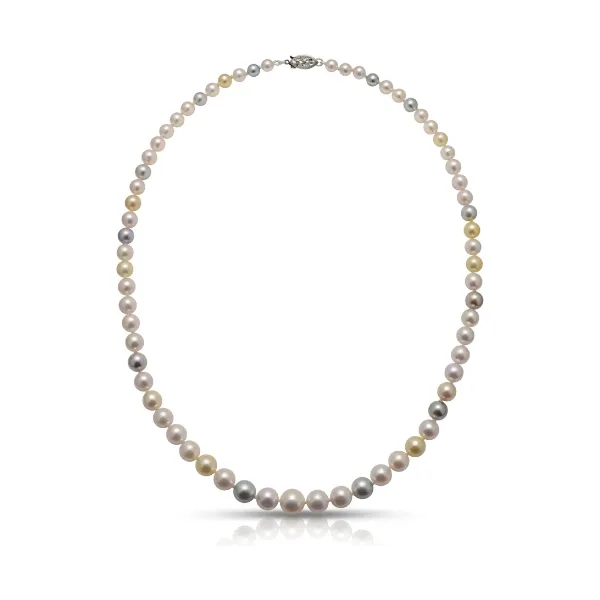 Akoya Pearl Natural Multi-colour Graduated Necklace