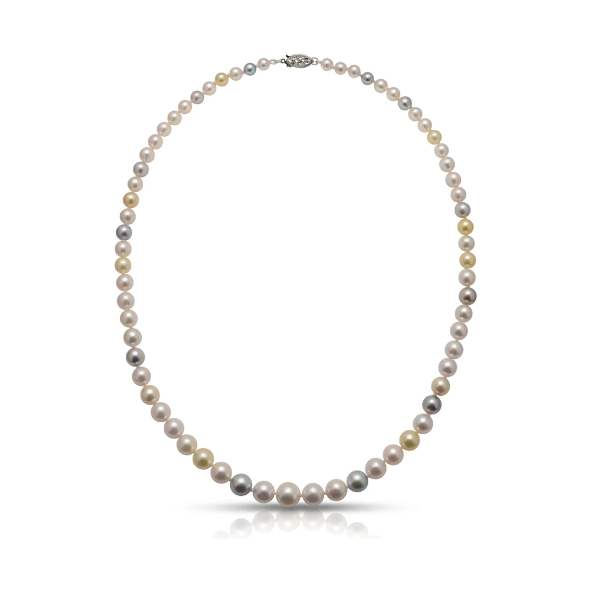 Akoya Pearl Natural Multi-colour Graduated Necklace
