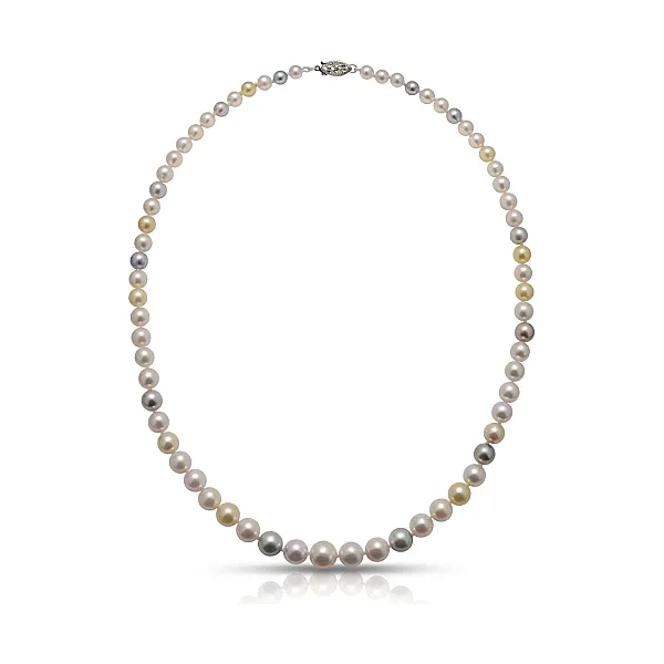 Akoya Pearl Natural Multi-colour Graduated Necklace