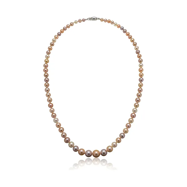 Freshwater Multi Colour Pearl Graduated Necklace