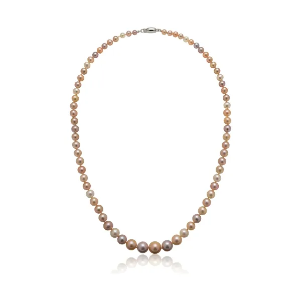 Freshwater Multi Colour Pearl Graduated Necklace