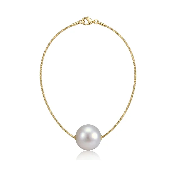 Freshwater Pearl Slider Necklace  |  9ct Gold 