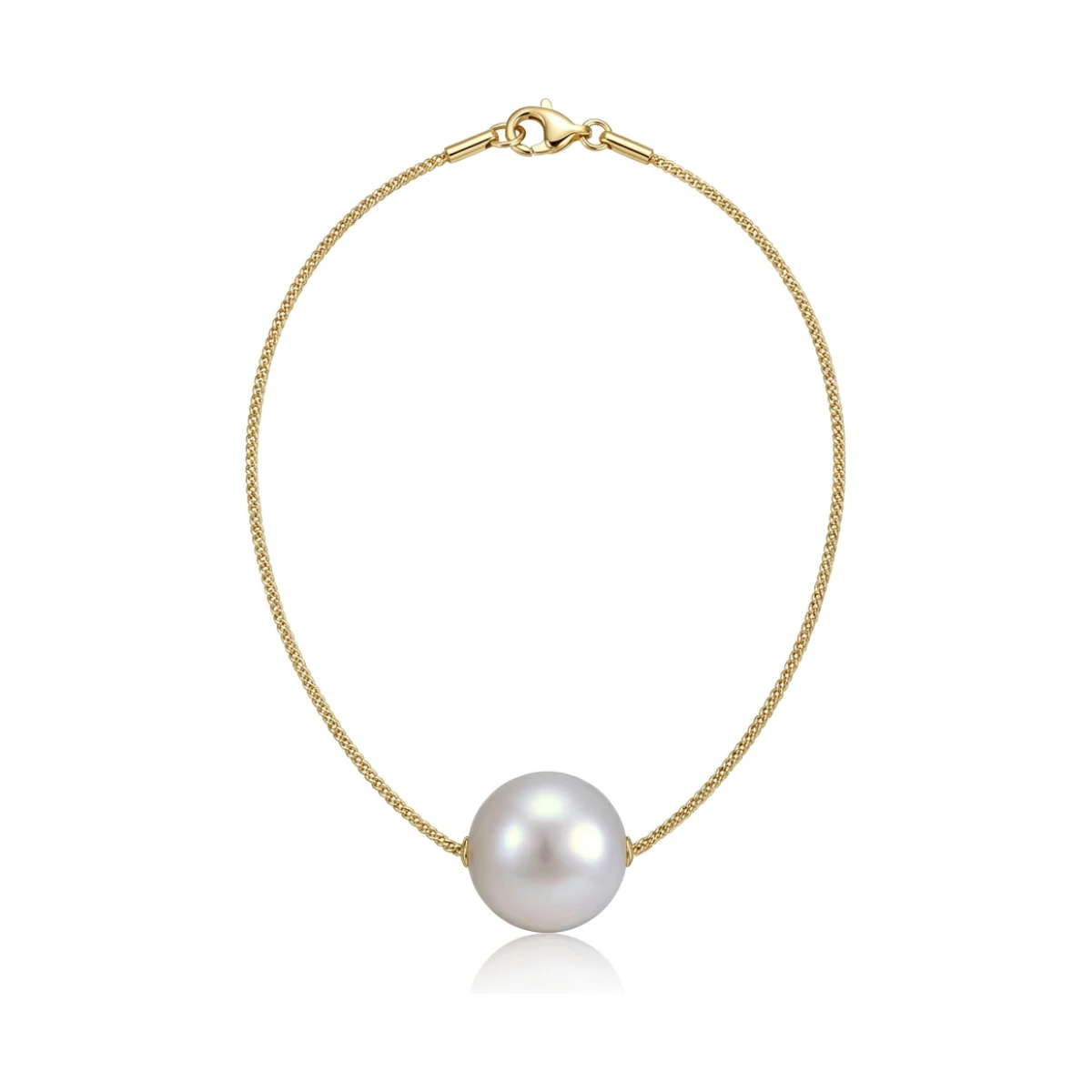 Freshwater Pearl Slider Necklace  |  9ct Gold 