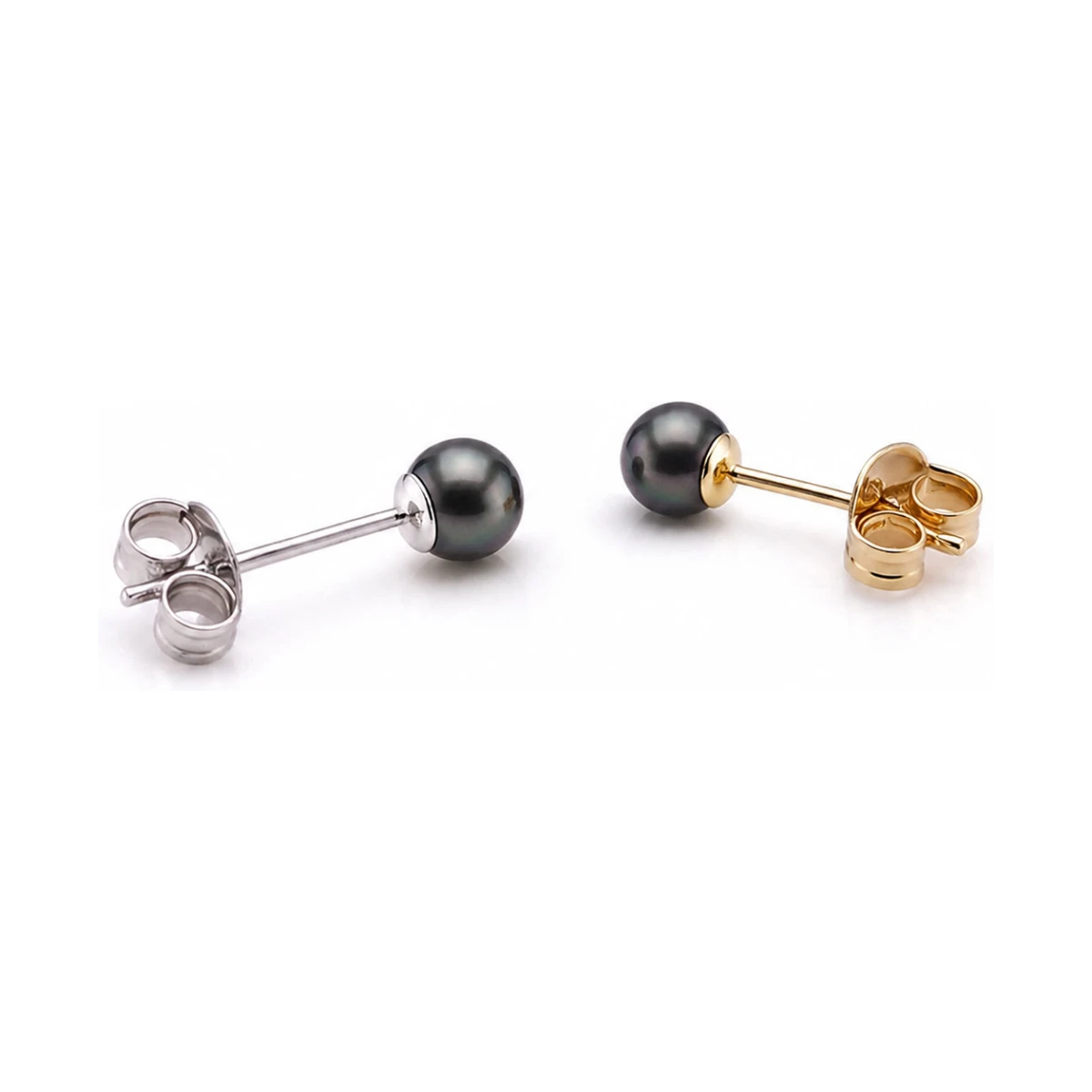 Black Akoya Stud Earrings  |  4.0-4.5 mm