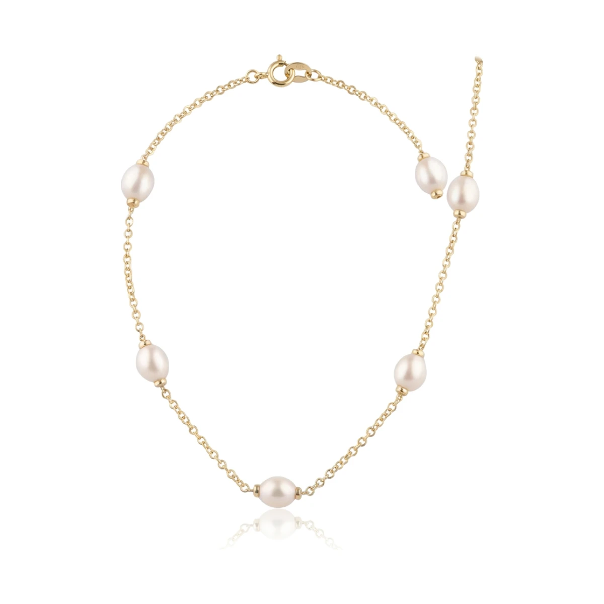 Freshwater Pearl and Chain "Mary Berry" Style Necklace  |  9ct Yellow Gold 