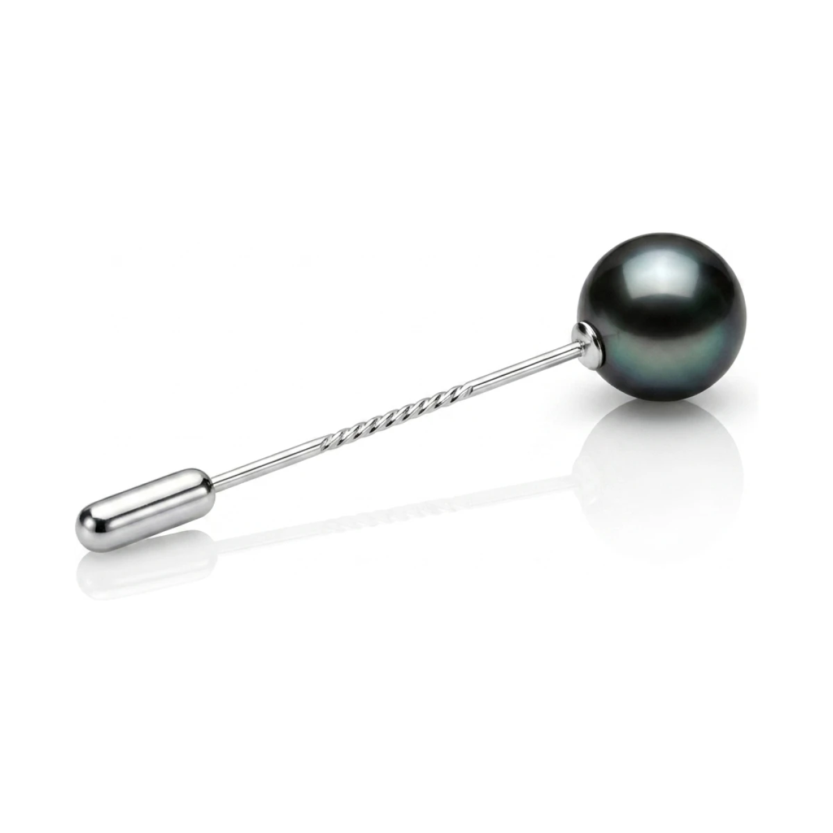 Tie Pin with Freshwater Cultured Pearl|Silver 