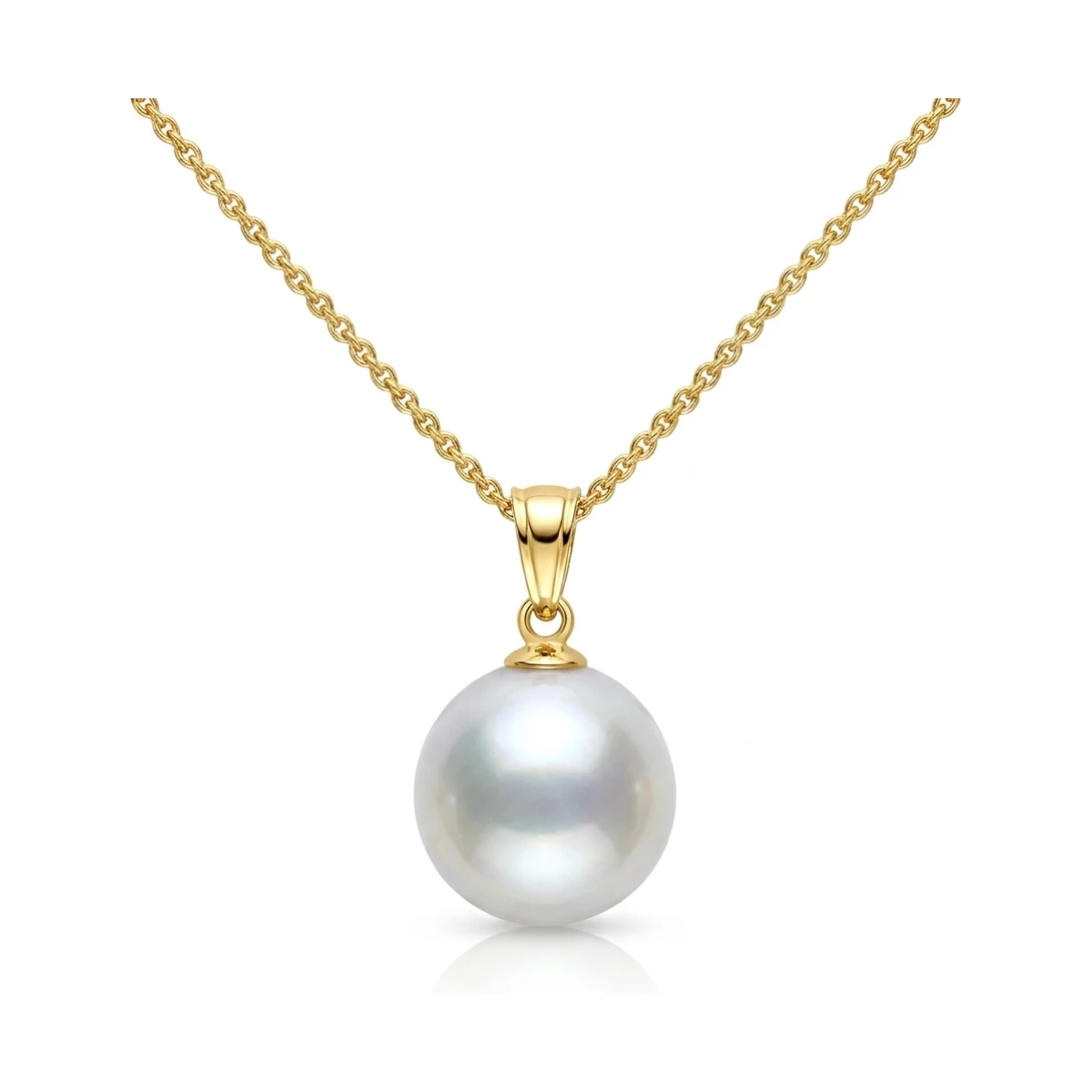 South Sea Baroque Pearl Pendant  |  9ct Yellow Gold