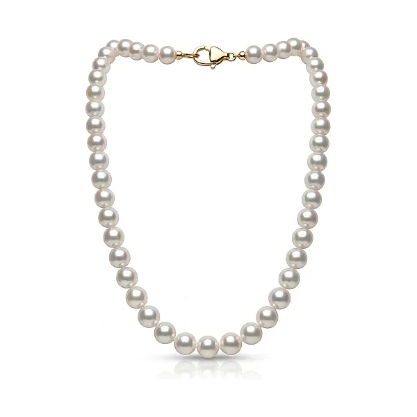 White Akoya Pearl Necklace | Hanadama Grade | 6.5-7.0 mm  