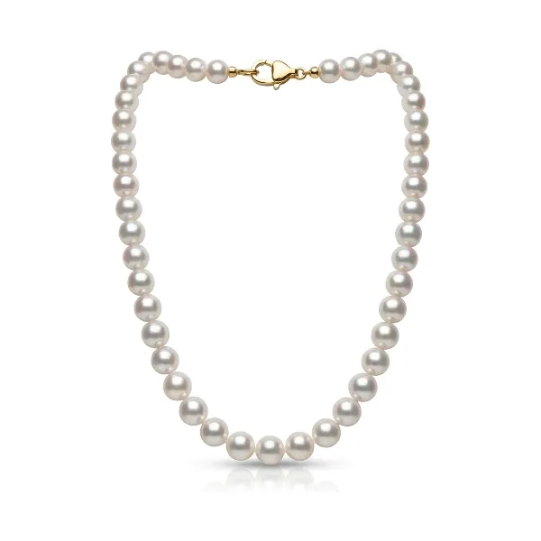 White Akoya Pearl Necklace | Hanadama Grade | 6.5-7.0 mm  