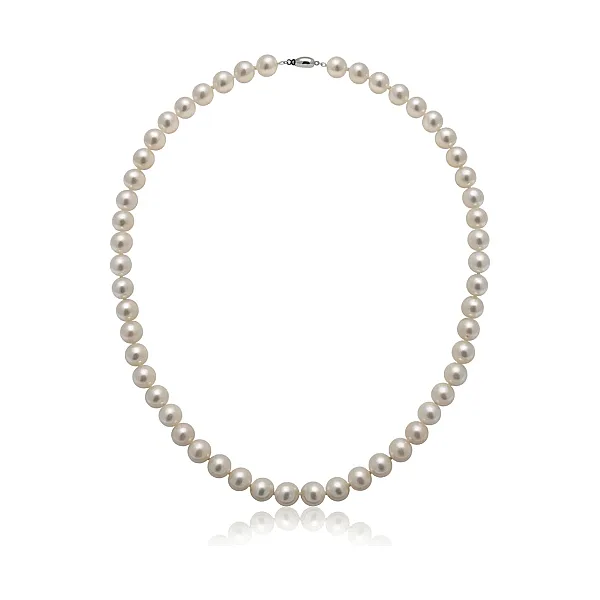 Freshwater White Pearl Necklace | AA Grade | 8mm