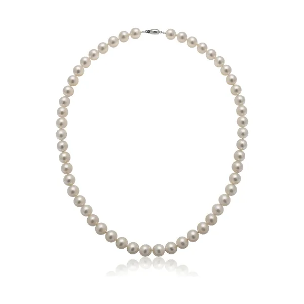 Freshwater White Pearl Necklace | AA Grade | 8mm