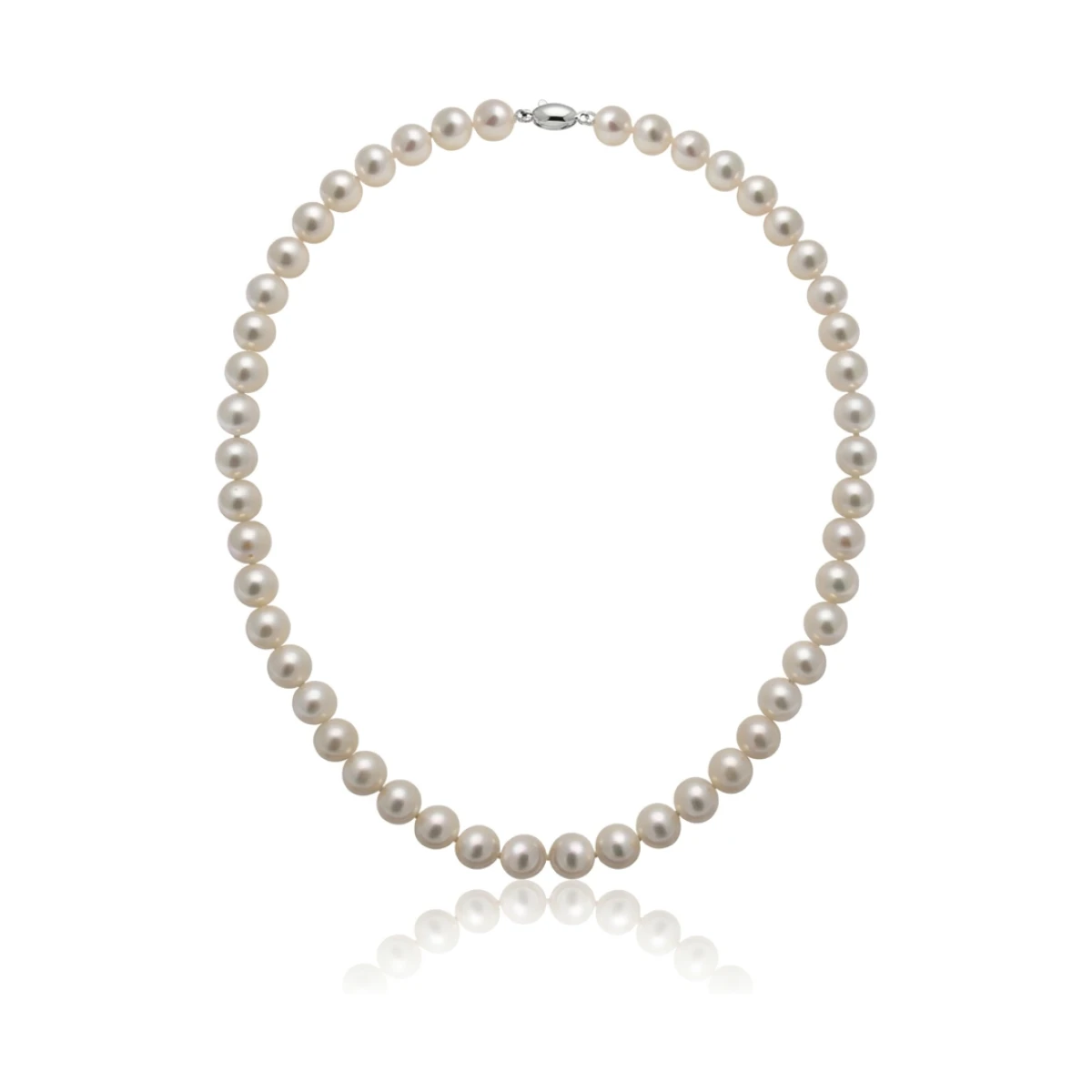 Freshwater White Pearl Necklace | AA Grade | 9mm