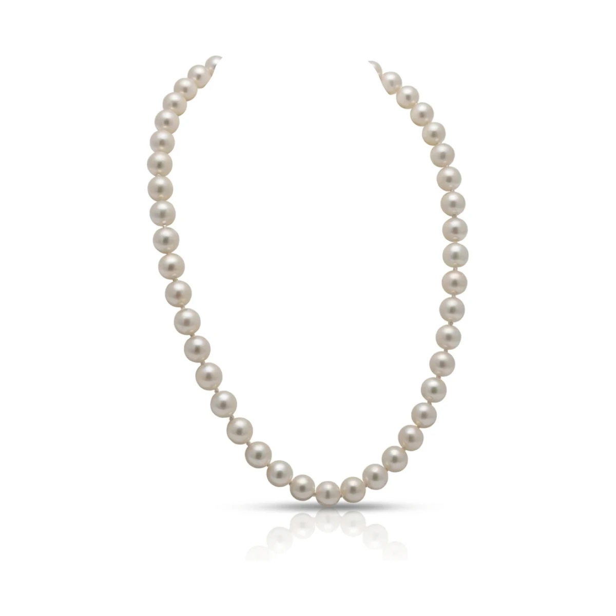 Freshwater White Pearl Necklace | AA Grade | 9mm