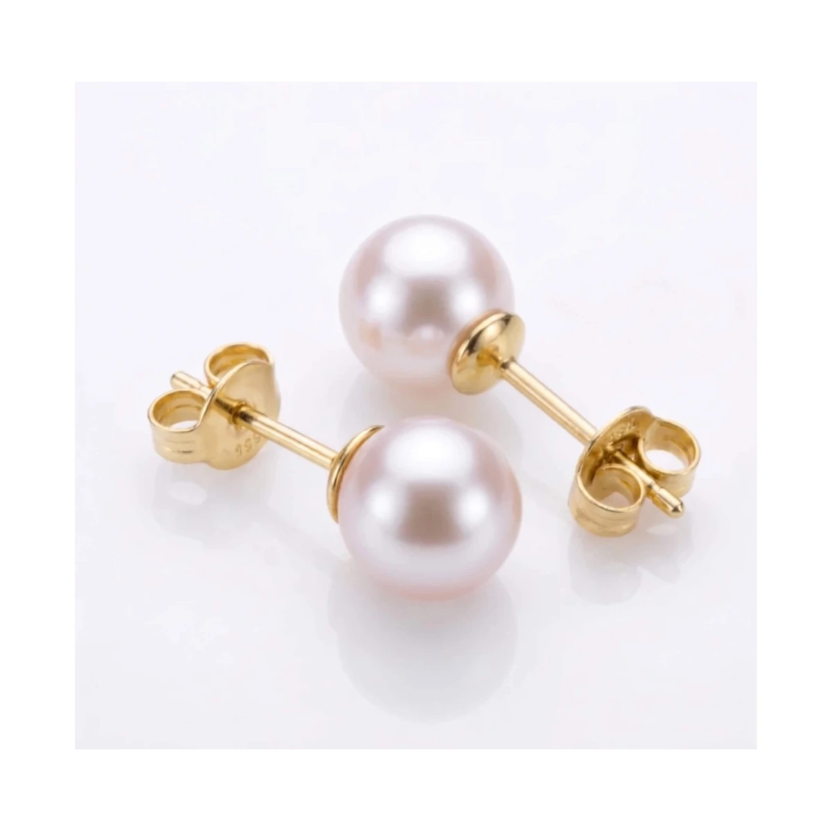 White Akoya Stud Earrings  |  6.0-6.5 mm