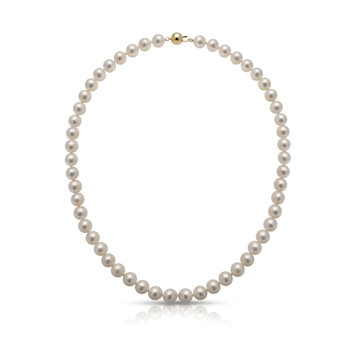 Freshwater White Pearl Necklace | AAA Grade | 8mm