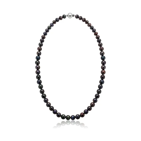 Black Freshwater Pearl Necklaces | Grade AA | 7mm