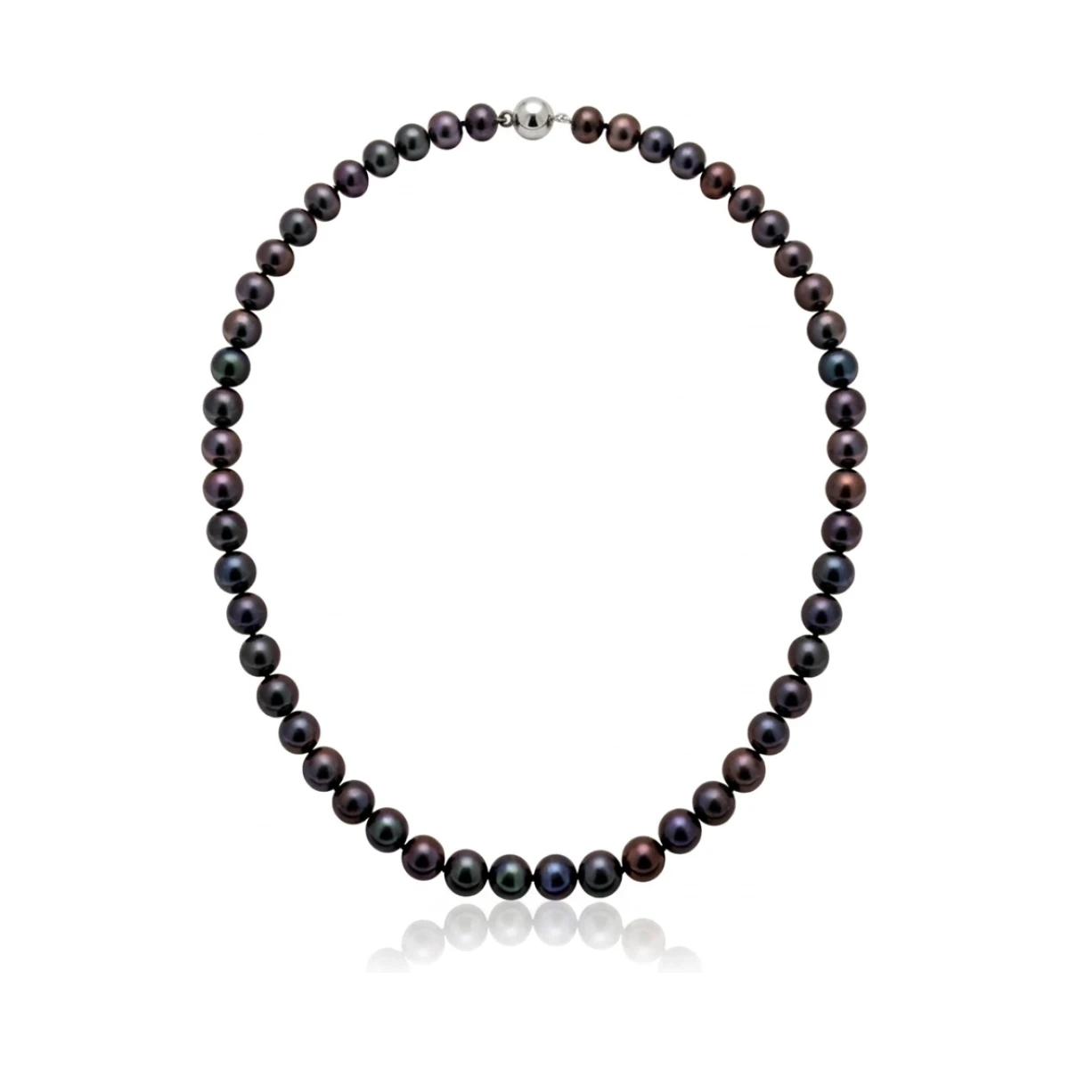 Black Freshwater Pearl Necklaces | Grade AA | 8mm