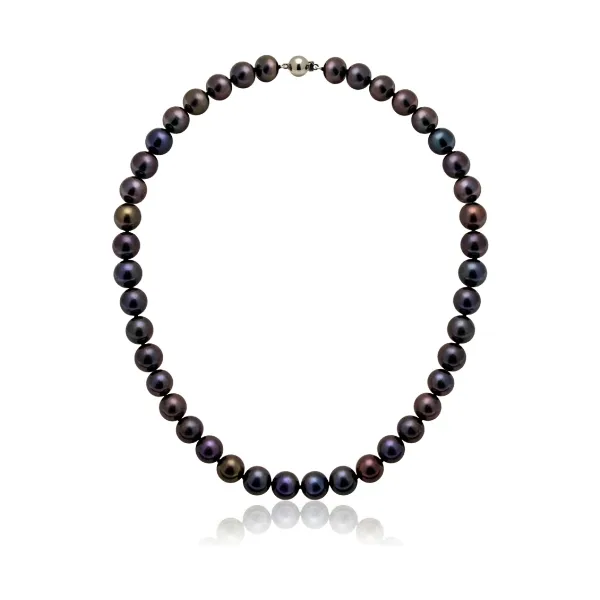 Black Freshwater Pearl Necklace | Grade AA | 10mm