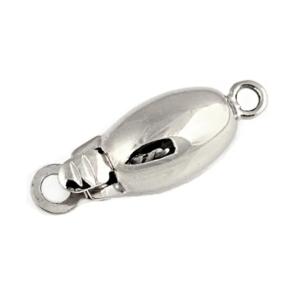 Silver Oval Barrel Clasp