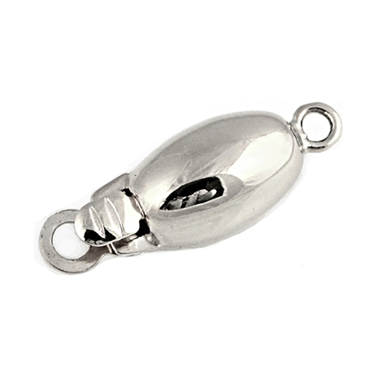 Silver Oval Barrel Clasp