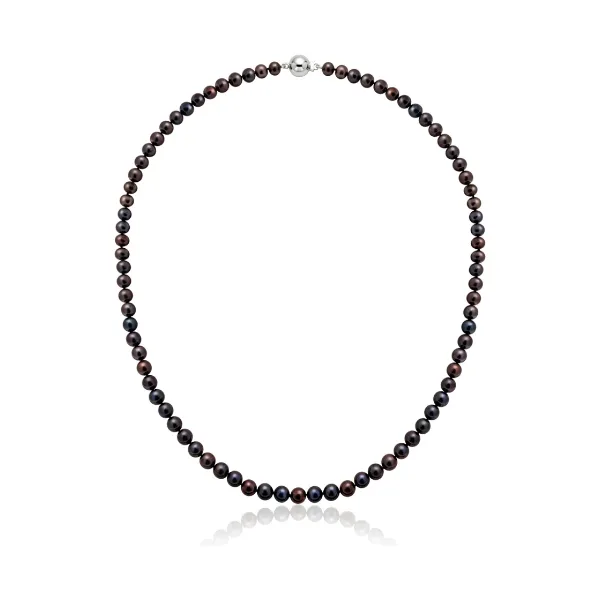 Black Freshwater Pearl Necklace | Grade AAA | 5mm