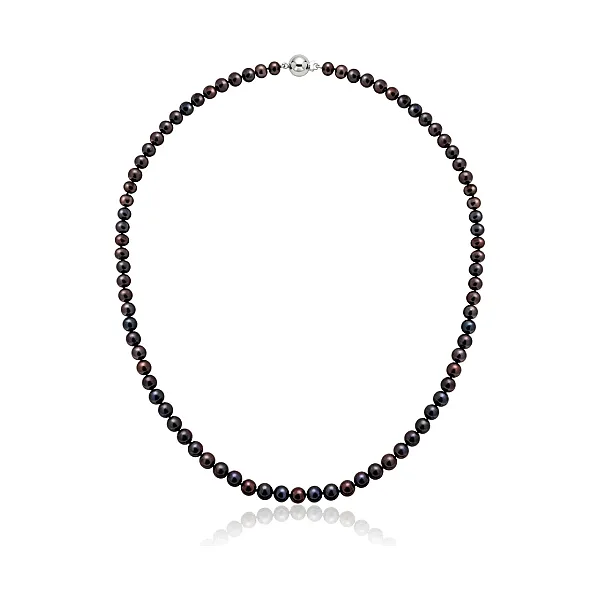 Black Freshwater Pearl Necklace | Grade AAA | 5mm