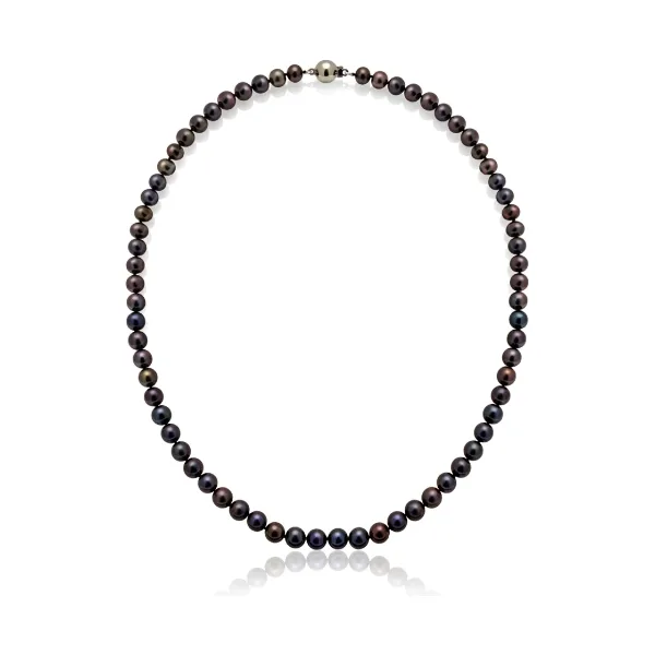 Black Freshwater Pearl Necklace | Grade AAA | 6mm