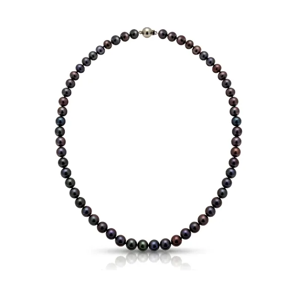 Black Freshwater Pearl Necklace | Grade AAA | 7mm