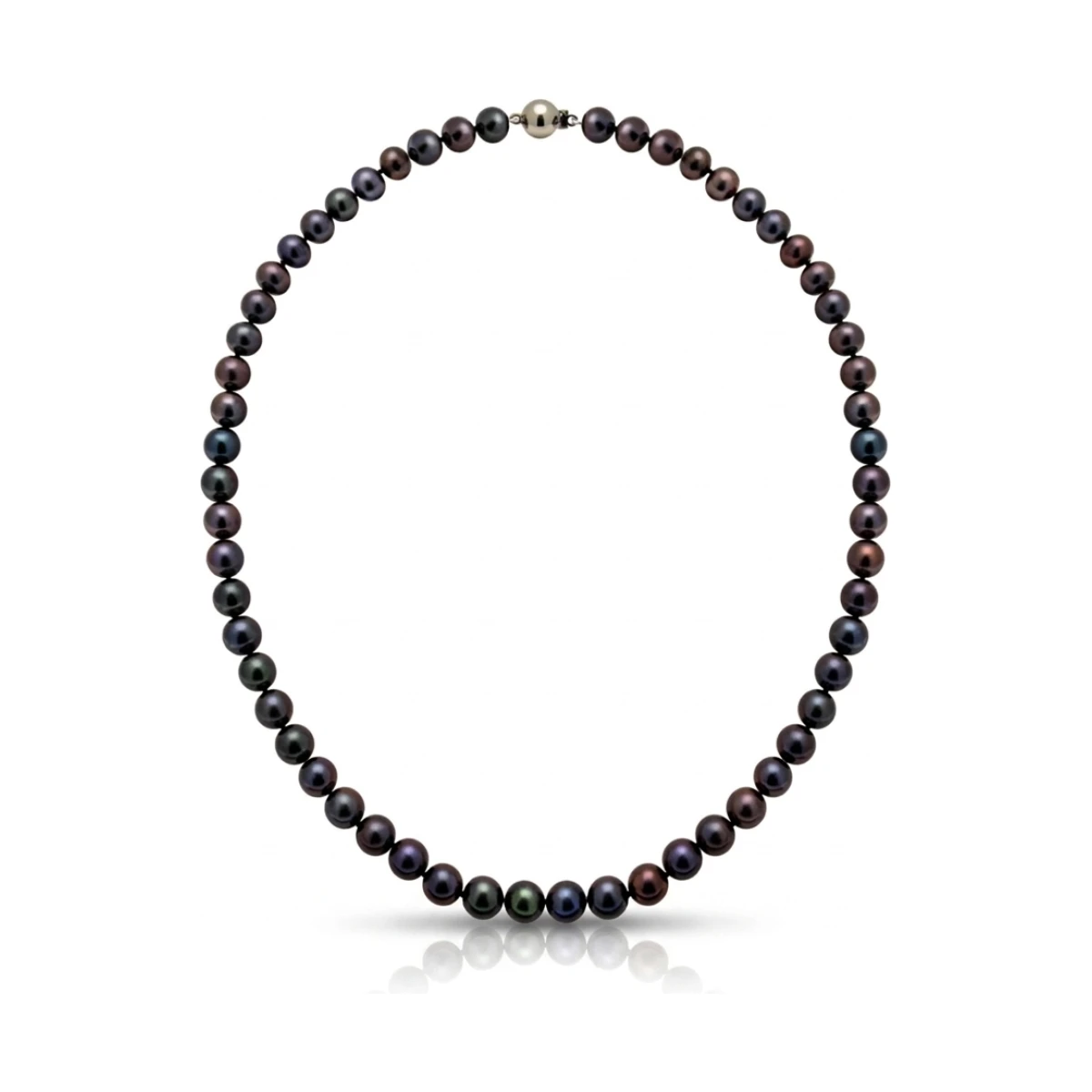 Black Freshwater Pearl Necklace | Grade AAA | 7mm