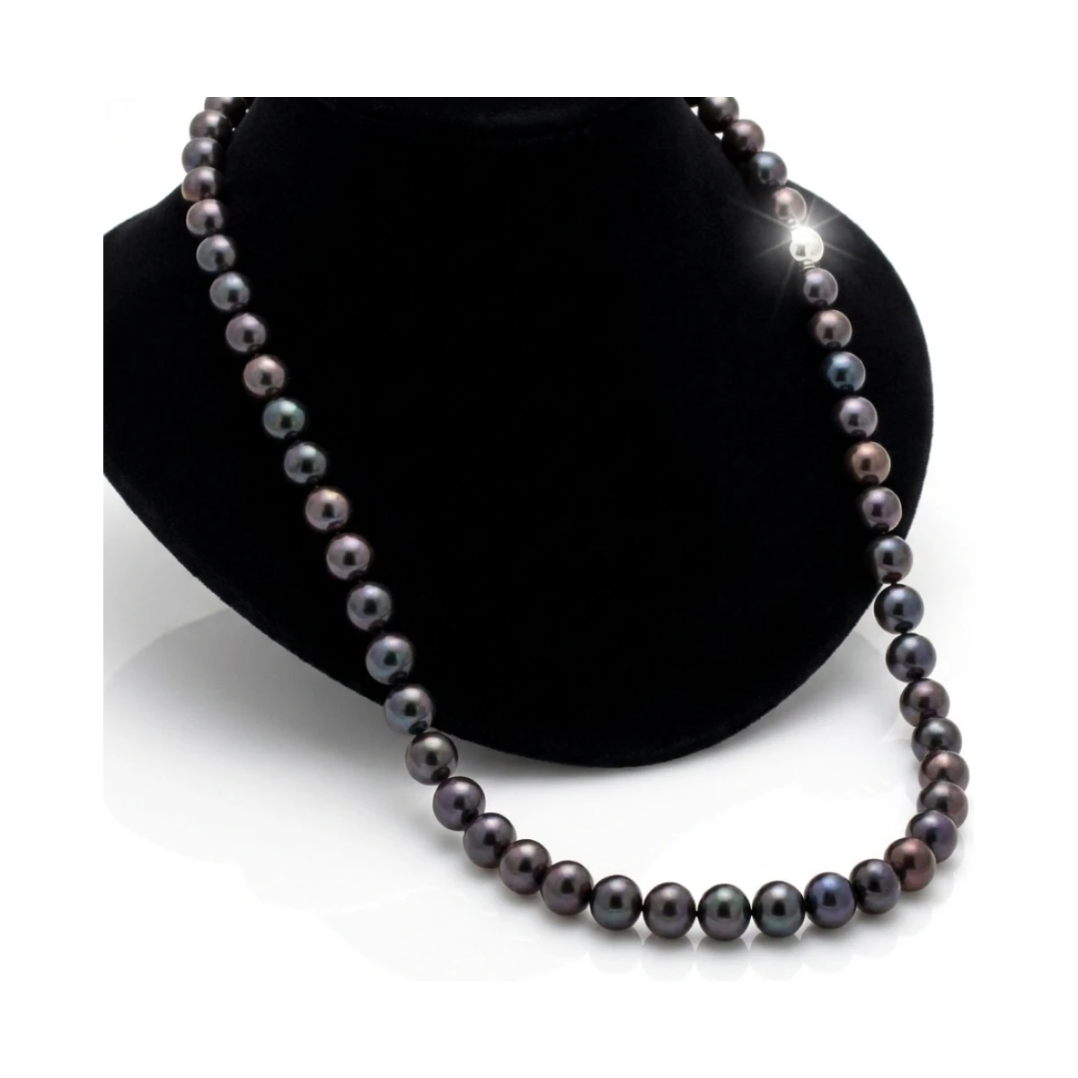 Black Freshwater Pearl Necklace | Grade AAA | 8mm