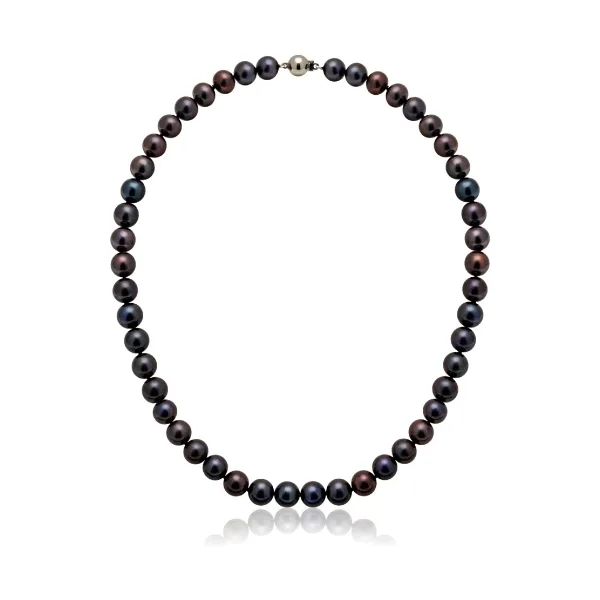 Black Freshwater Pearl Necklace | Grade AAA | 9mm
