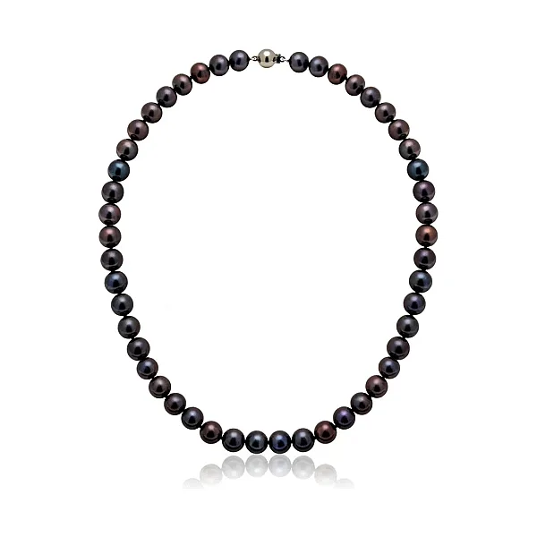 Black Freshwater Pearl Necklace | Grade AAA | 9mm