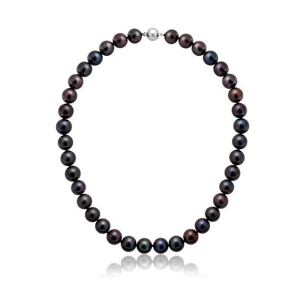 Black Freshwater Pearl Necklace | Grade AAA | 11mm