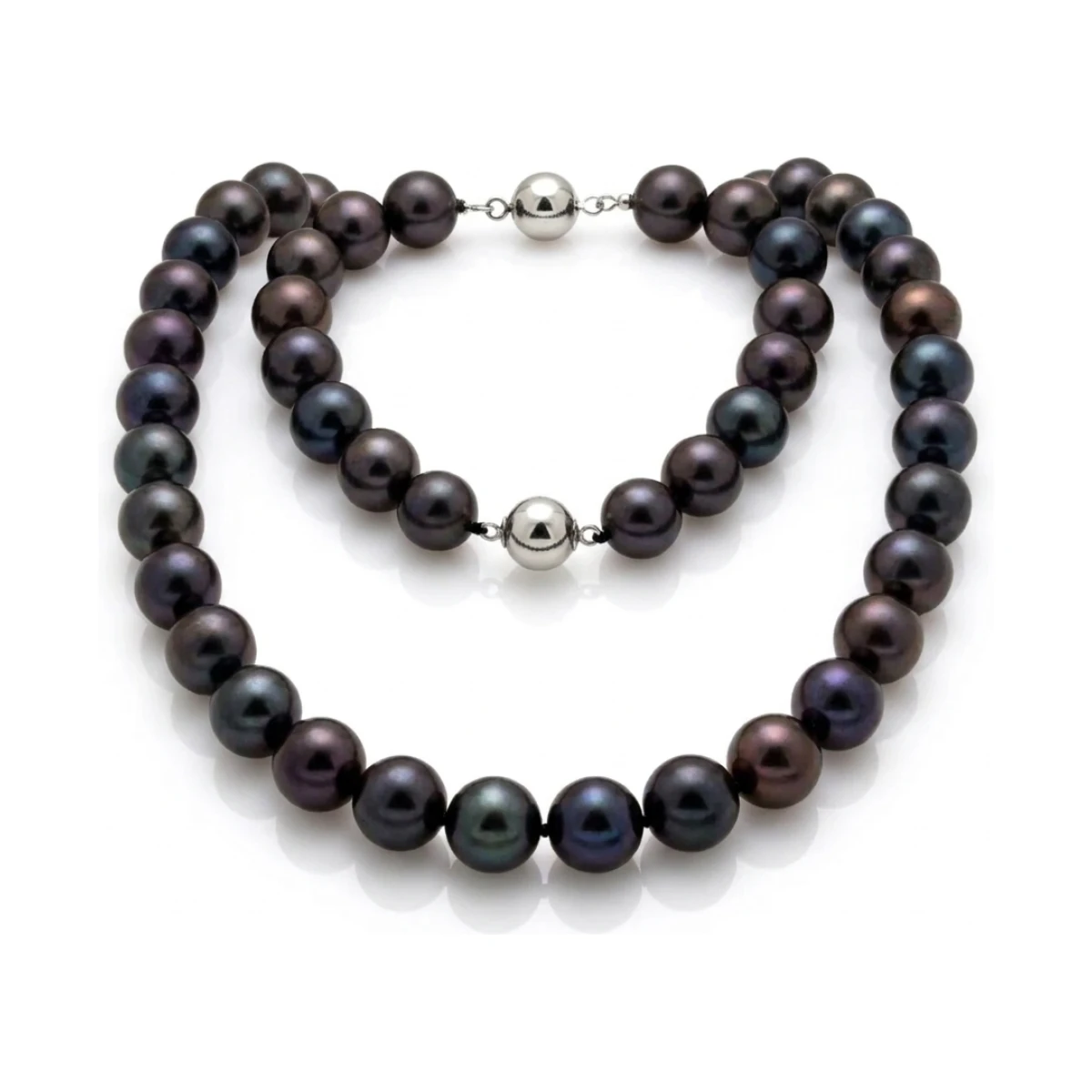 Black Freshwater Pearl Necklace | Grade AAA | 11mm