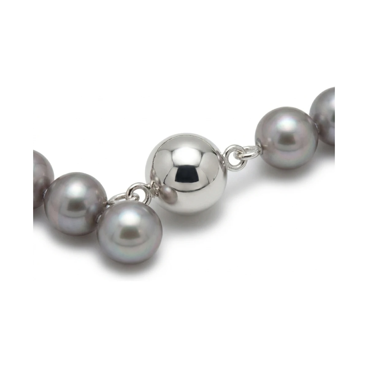 Grey Freshwater Pearl Necklace | AA Grade | 5mm