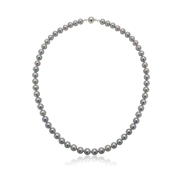Grey Freshwater Pearl Necklace | AA Grade | 7mm