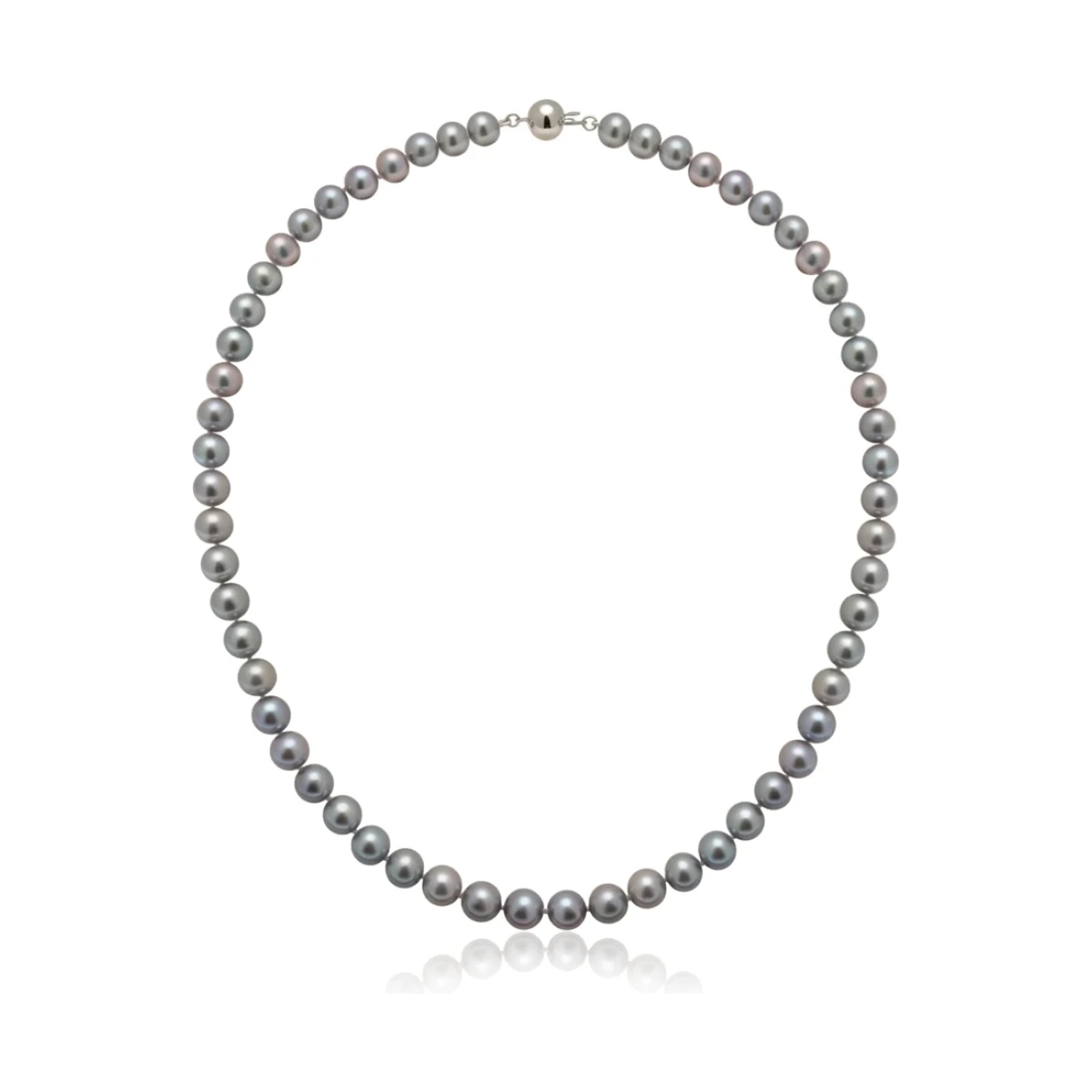 Grey Freshwater Pearl Necklace | AA Grade | 7mm