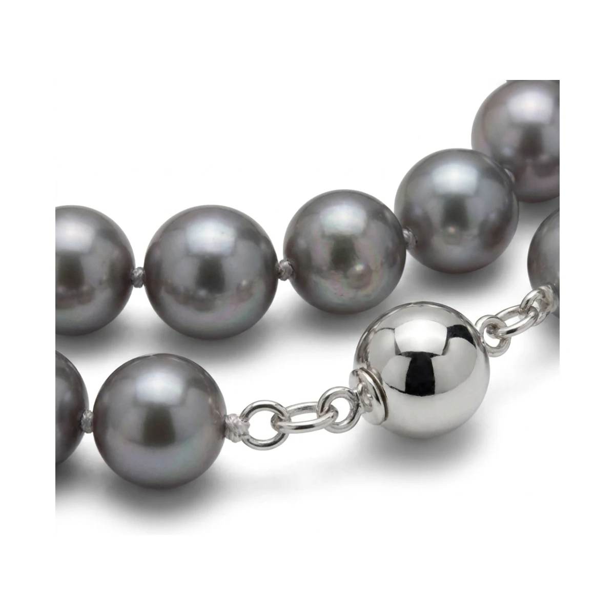 Grey Freshwater Pearl Necklace | AA Grade | 7mm
