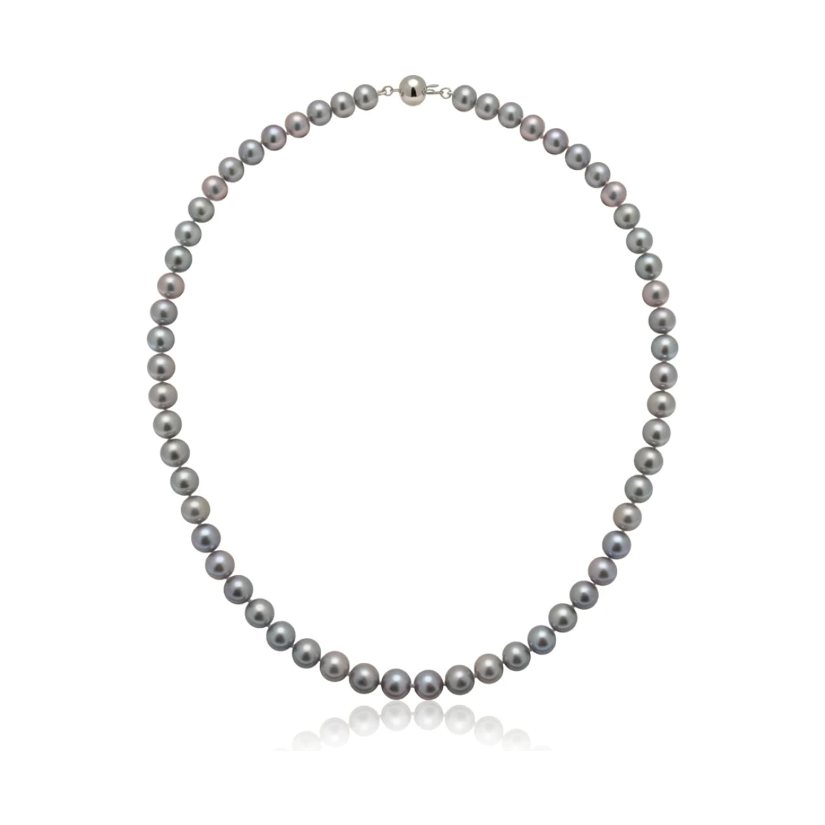 Grey Freshwater Pearl Necklace | AA Grade | 7mm