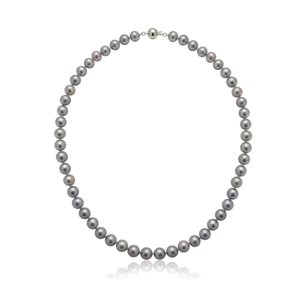 Grey Freshwater Pearl Necklace | AA Grade | 8mm
