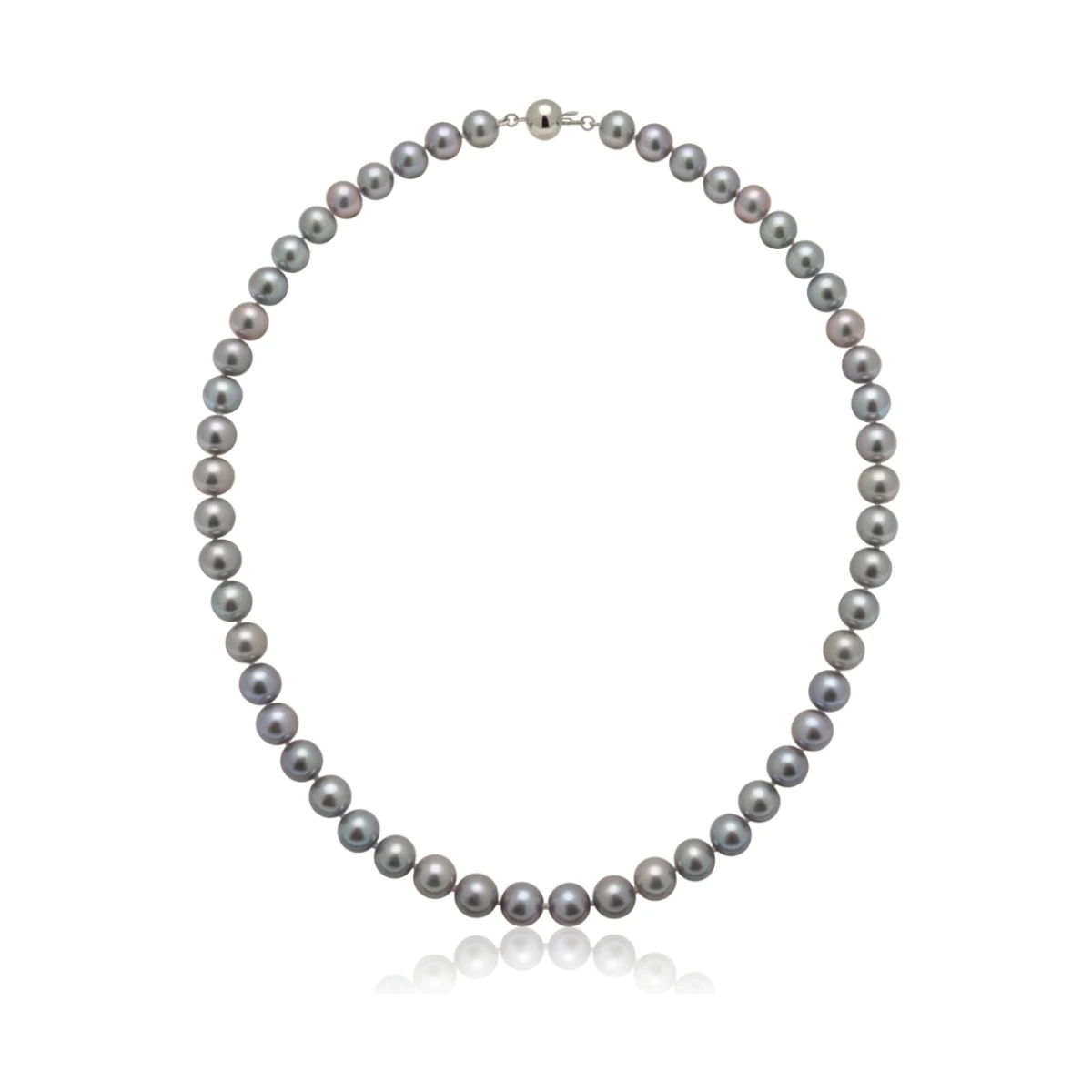 Grey Freshwater Pearl Necklace | AA Grade | 8mm