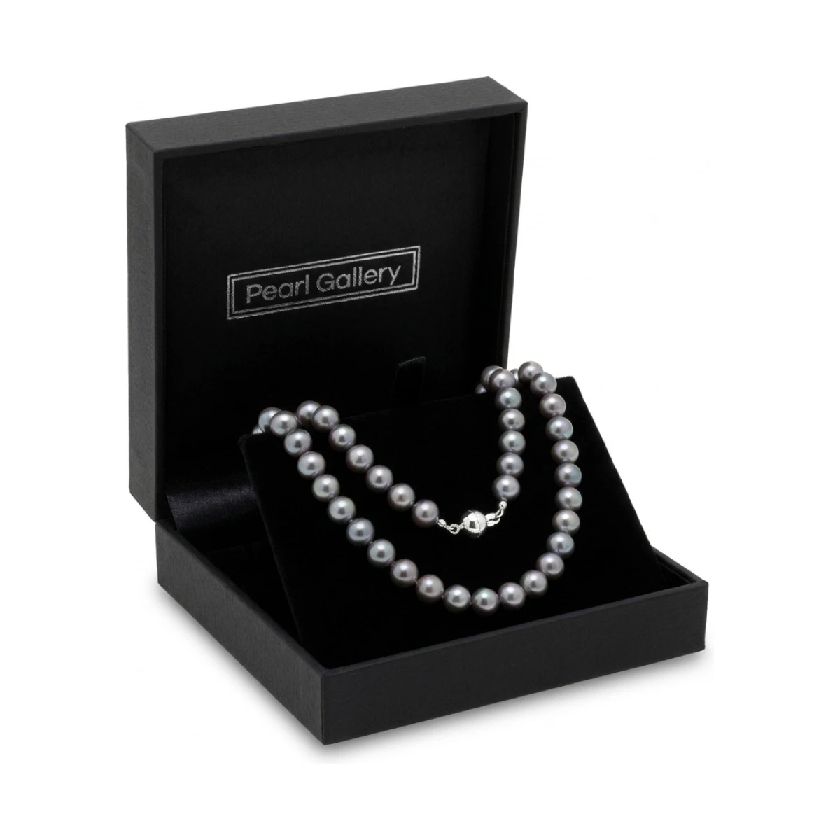 Grey Freshwater Pearl Necklace | AA Grade | 8mm