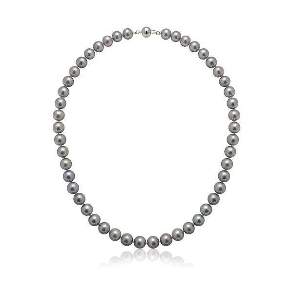 Grey Freshwater Pearl Necklace | AA Grade | 9mm