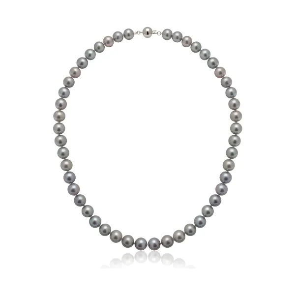 Grey Freshwater Pearl Necklace | AA Grade | 9mm