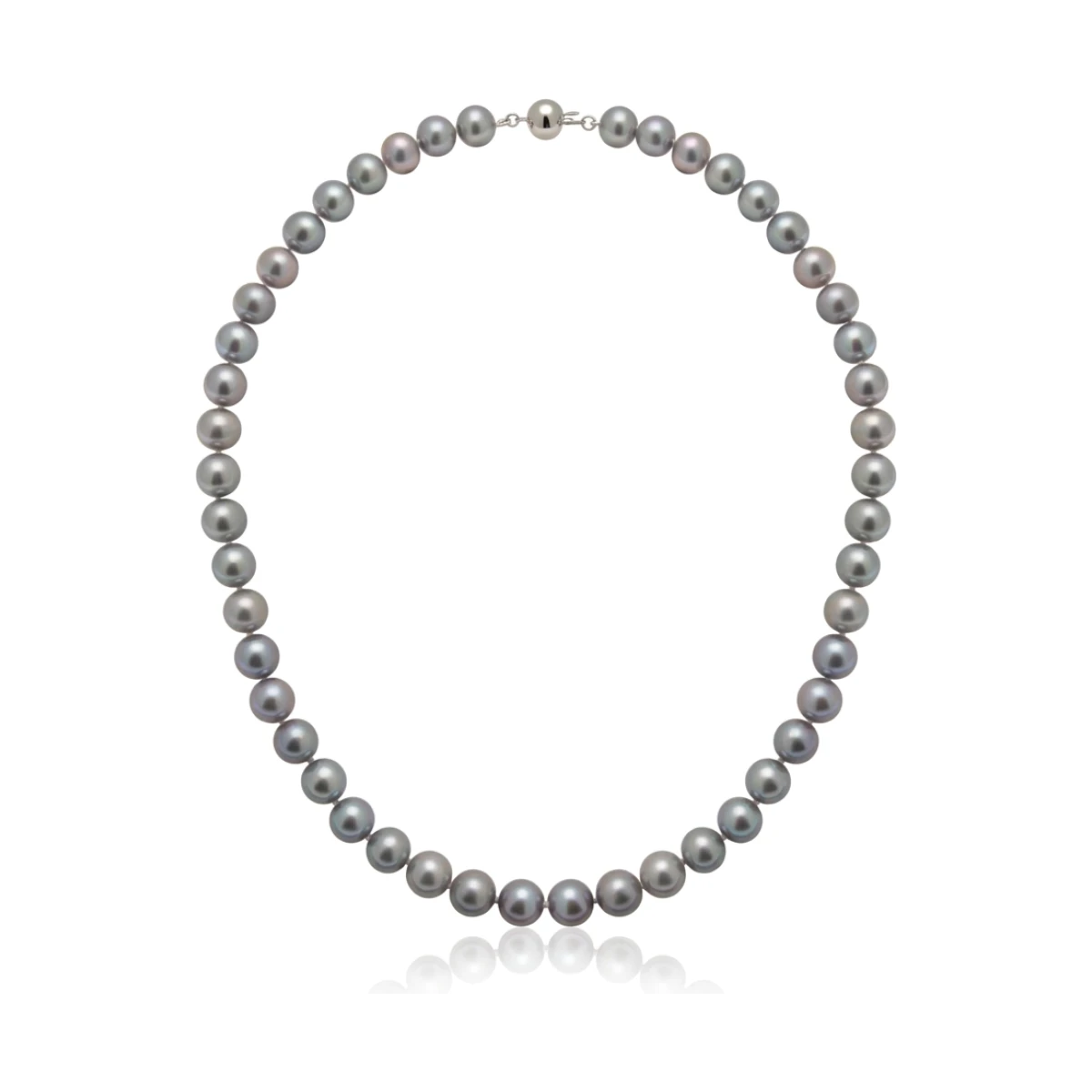 Grey Freshwater Pearl Necklace | AA Grade | 9mm